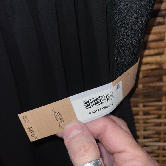 NWT Rachel Roy Women's Little Black Dress NWT Sleeveless Open Back SZ 12 $169 - Picture 8 of 10